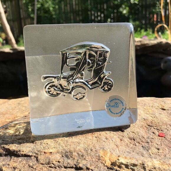 Vintage Crystal Glass Car Ford - Picture 2 of 10